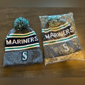 Seattle Mariners Knit Beanie with Pom